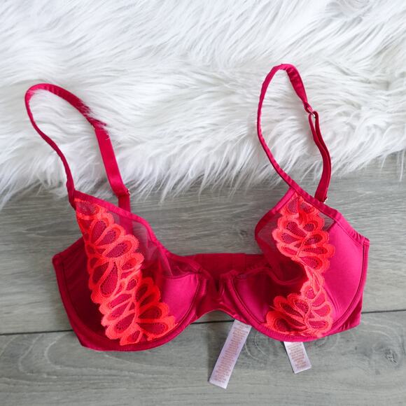 Savage x Fenty Bundle of 2 Bras 32DD Fuchsia Purple Lace - Picture 8 of 13